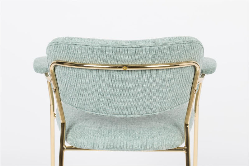 Armchair Jolien Gold/Light Green - Majorr