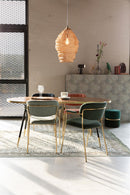 Armchair Jolien Gold/Dark Green - Majorr