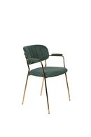 Armchair Jolien Gold/Dark Green - Majorr