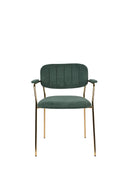Armchair Jolien Gold/Dark Green - Majorr