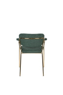Armchair Jolien Gold/Dark Green - Majorr