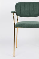 Armchair Jolien Gold/Dark Green - Majorr