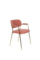 Armchair Jolien Gold/Pink - Majorr