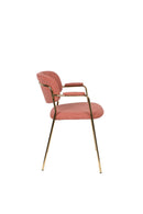 Armchair Jolien Gold/Pink - Majorr