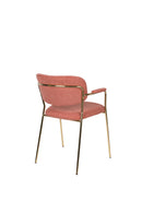 Armchair Jolien Gold/Pink - Majorr