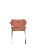 Armchair Jolien Gold/Pink - Majorr