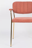 Armchair Jolien Gold/Pink - Majorr