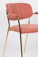 Armchair Jolien Gold/Pink - Majorr