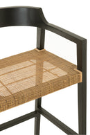 Barstool Emma Teak Black/Brown