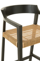 Barstool Emma Teak Black/Brown