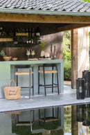 Barstool Emma Teak Black/Brown