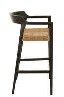 Barstool Emma Teak Black/Brown