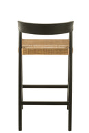 Barstool Emma Teak Black/Brown