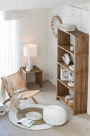 Bookcase 4 Shelves Recycle Teak Natural