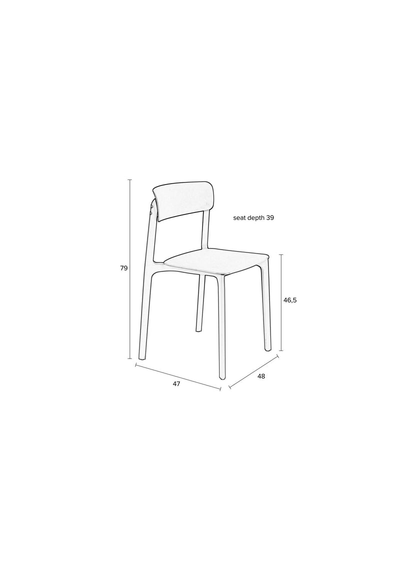 Chair Clive Light Brown - Majorr