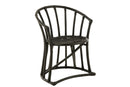 Chair+Cushion Rattan/Textile Black/White - Majorr