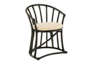 Chair+Cushion Rattan/Textile Black/White - Majorr