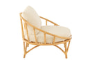 Chair+Cushion Rattan/Textile Natural/White - Majorr