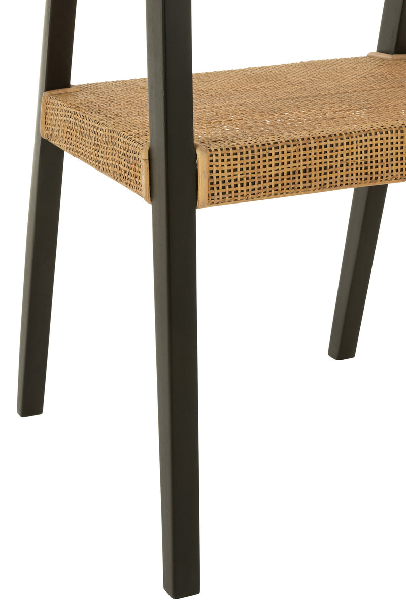 Chair Emma Teak Black/Brown