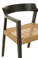 Chair Emma Teak Black/Brown