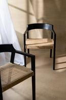 Chair Emma Teak Black/Brown