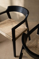 Chair Emma Teak Black/Brown