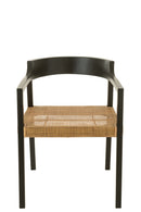 Chair Emma Teak Black/Brown