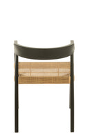 Chair Emma Teak Black/Brown