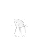Chair Gigi All White - Majorr