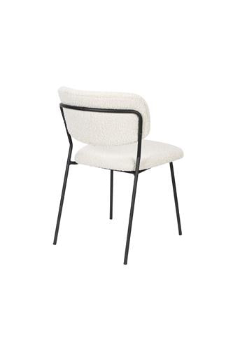 Chair Jolien Black/Bouclé - Majorr