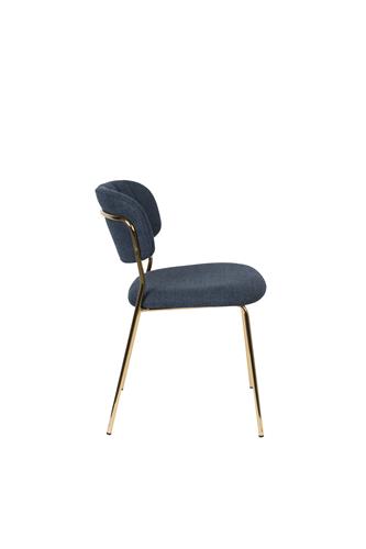 Chair Jolien Gold/Dark Blue - Majorr