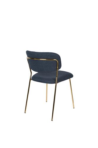 Chair Jolien Gold/Dark Blue - Majorr