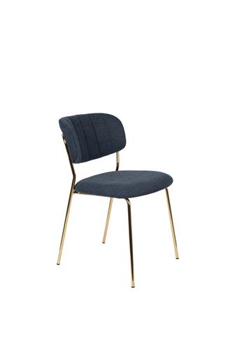 Chair Jolien Gold/Dark Blue - Majorr