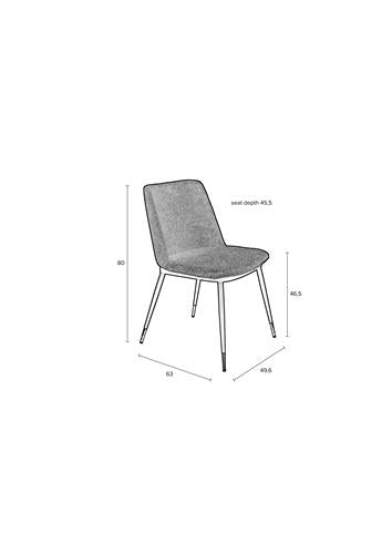 Chair Lionel Light Grey - Majorr