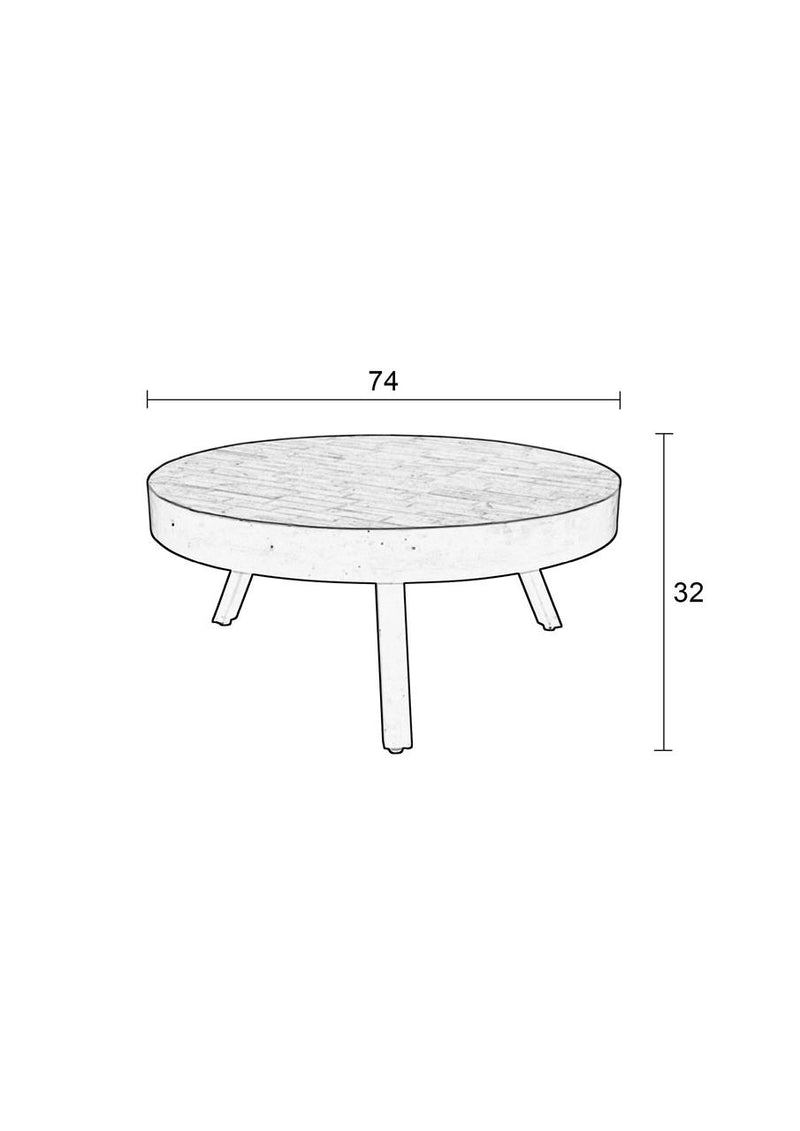 Coffee Table Suri Large Black - Majorr