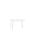 Console Table Fabio 120x40 Black - Majorr