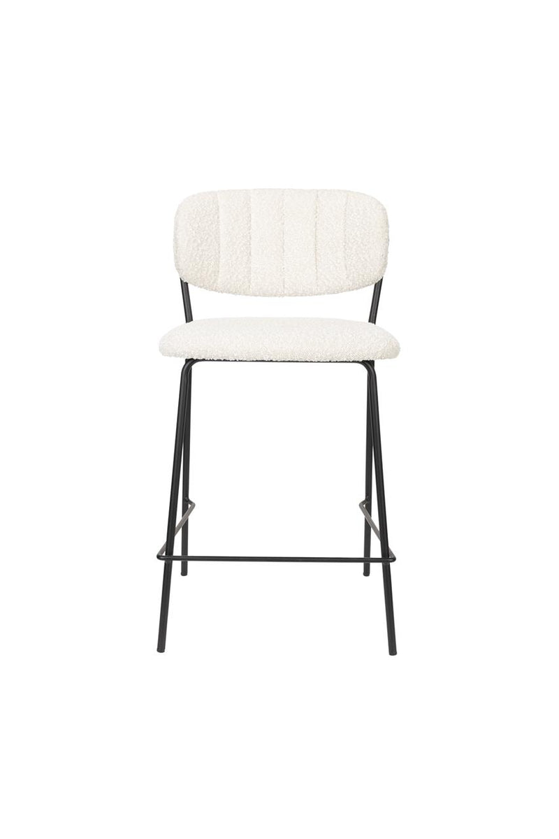 Counter Stool Jolien Black/Bouclé - Majorr