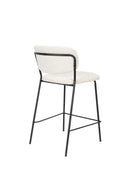 Counter Stool Jolien Black/Bouclé - Majorr