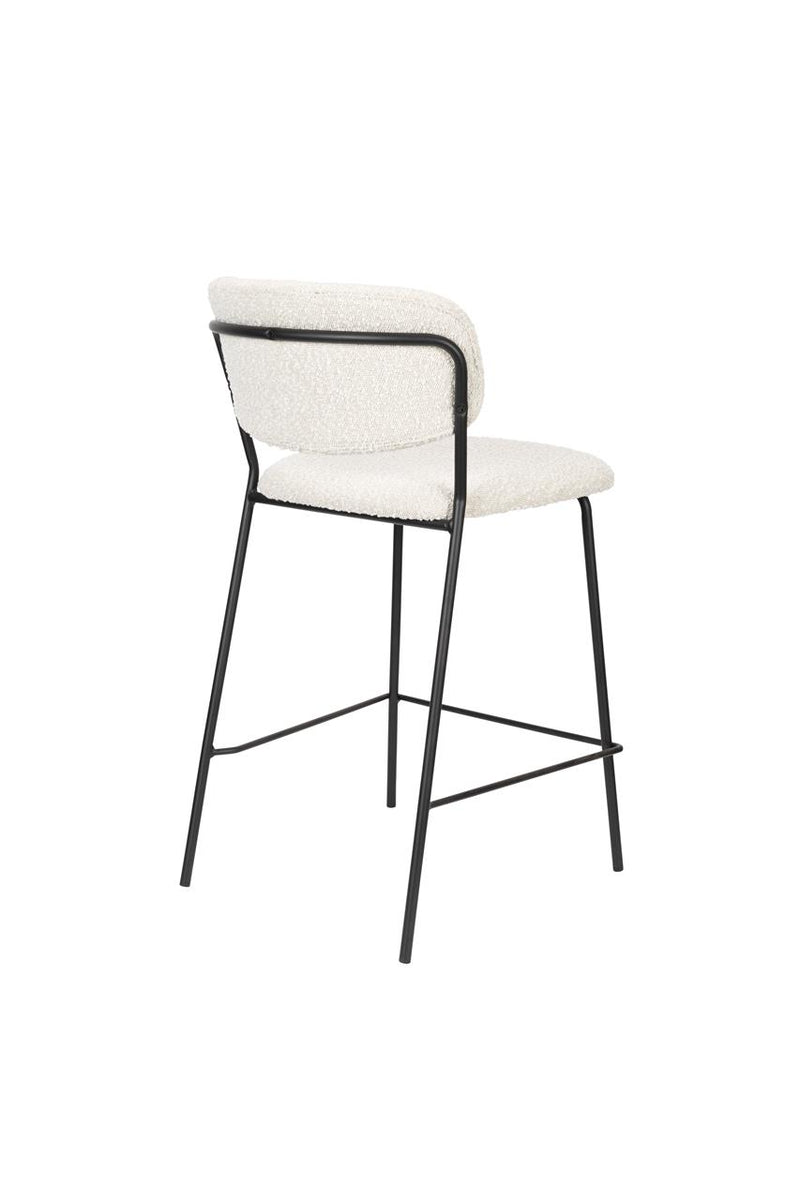 Counter Stool Jolien Black/Bouclé - Majorr