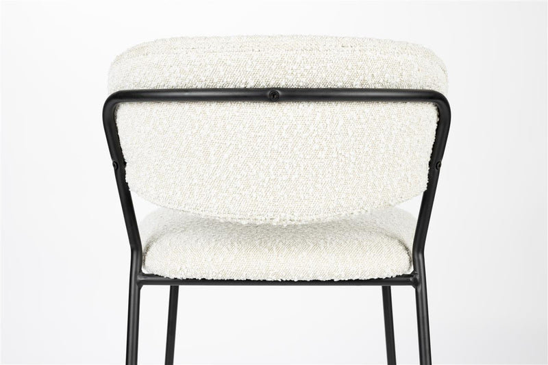 Counter Stool Jolien Black/Bouclé - Majorr