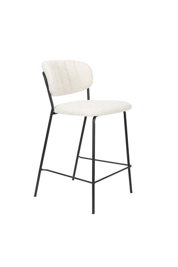 Counter Stool Jolien Black/Bouclé