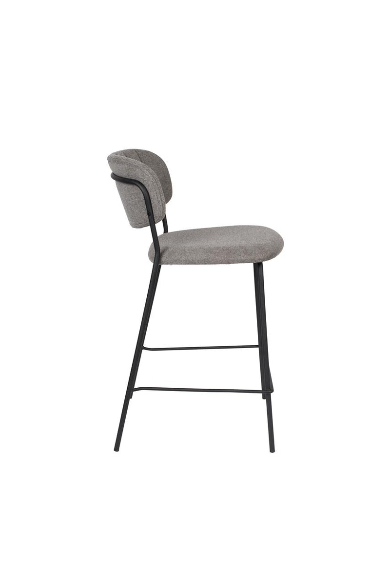 Counter Stool Jolien Black/Grey - Majorr