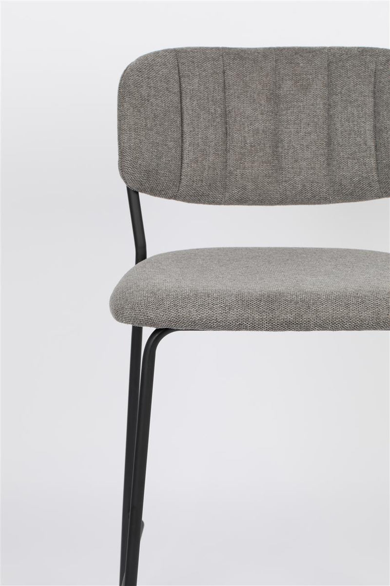 Counter Stool Jolien Black/Grey - Majorr