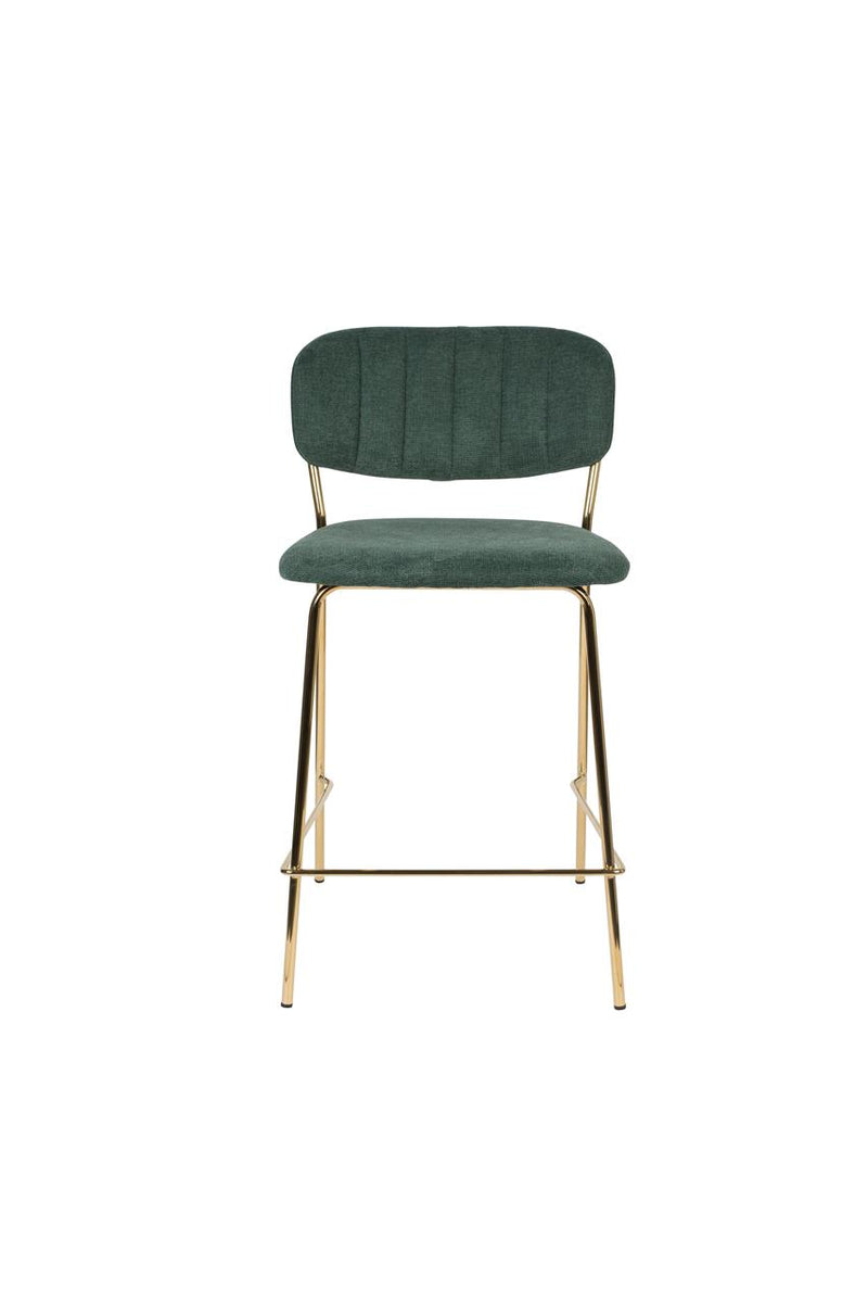 Counter Stool Jolien Gold/Dark Green - Majorr