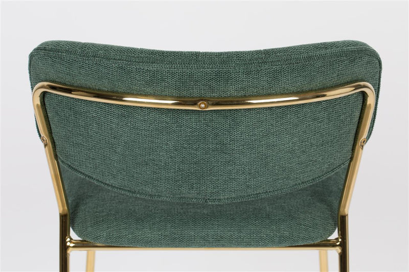 Counter Stool Jolien Gold/Dark Green - Majorr