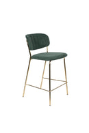 Counter Stool Jolien Gold/Dark Green - Majorr