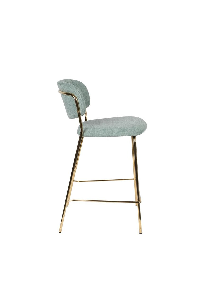 Counter Stool Jolien Gold/Light Green - Majorr