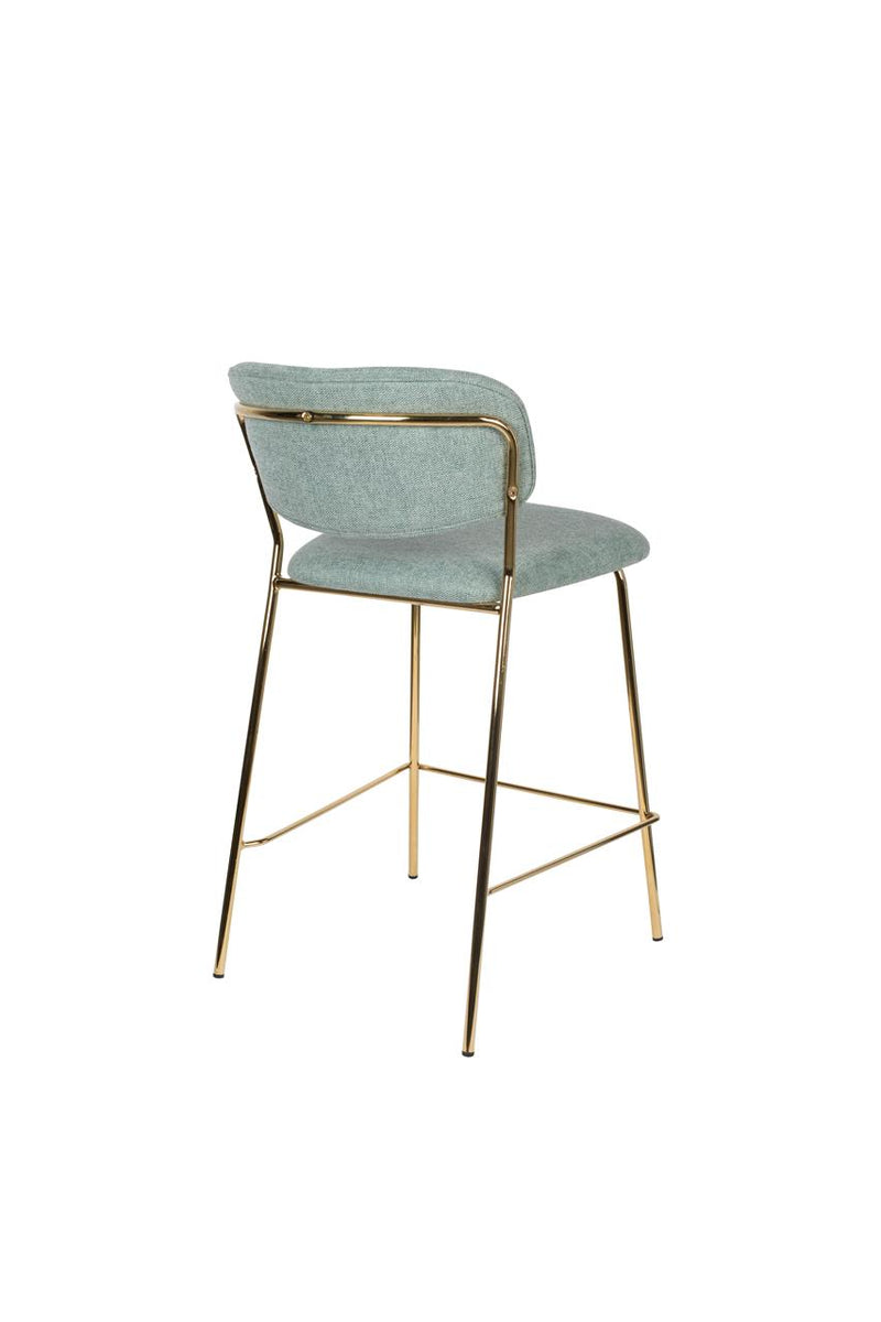 Counter Stool Jolien Gold/Light Green - Majorr