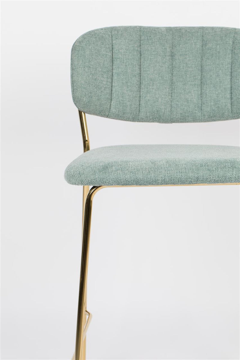 Counter Stool Jolien Gold/Light Green - Majorr