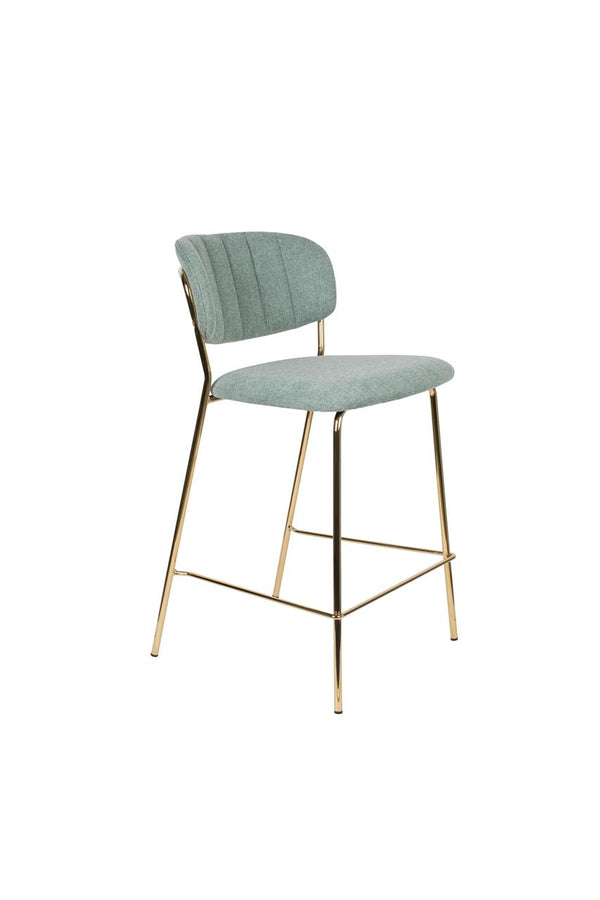 Counter Stool Jolien Gold/Light Green